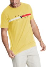 Tommy Hilfiger Men's Short Sleeve Signature Stripe Graphic T-Shirt